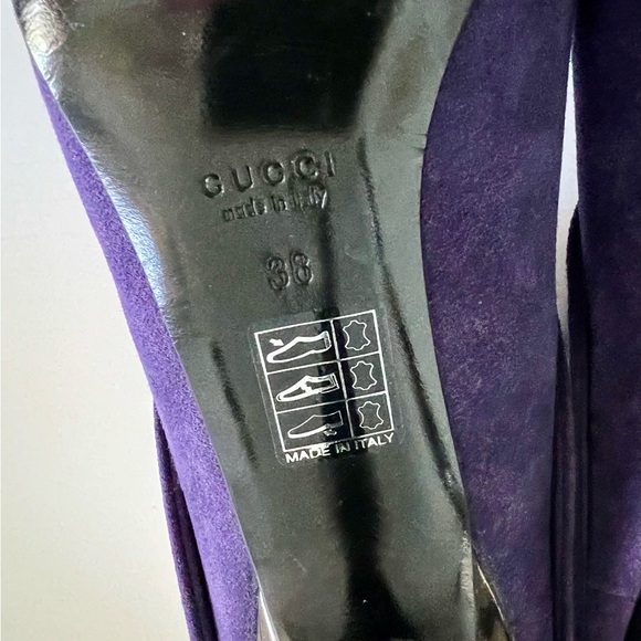 Gucci Purple Suede Booties - Picture 8 of 9